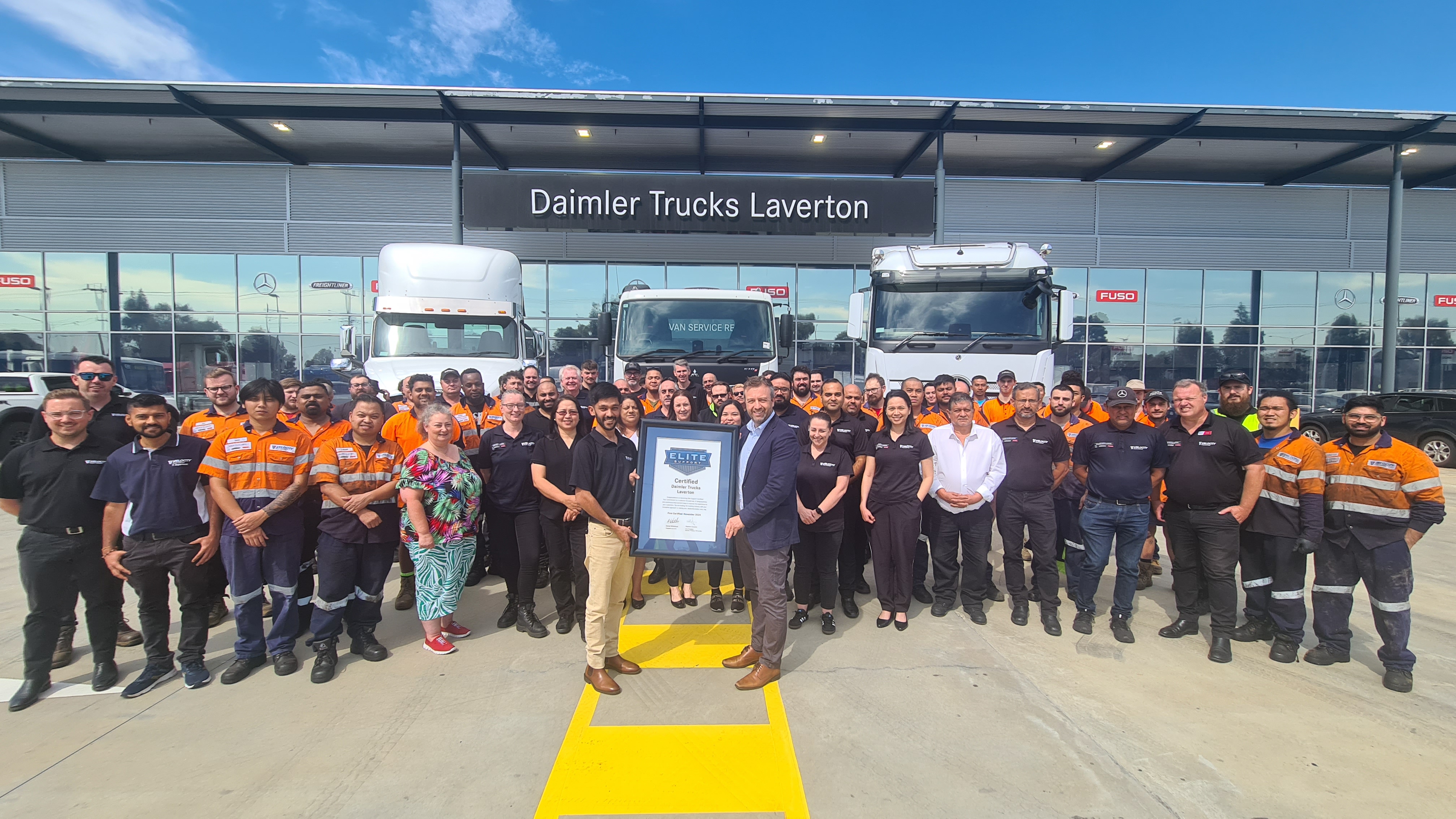 Daimler Trucks Laverton achieves Elite Support Certification